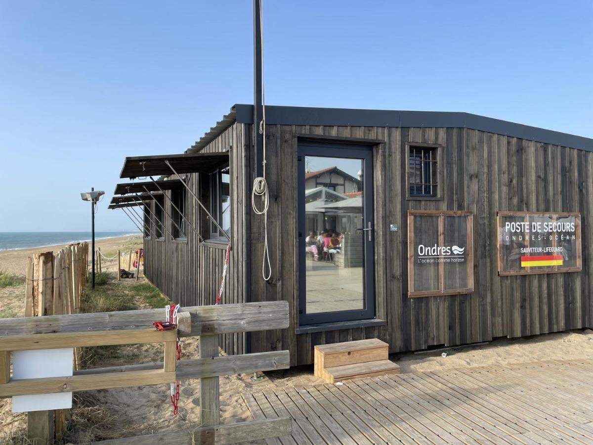 Chalet Paisible A La Plage, Piscine Et Tennis Ondres Exteriör bild