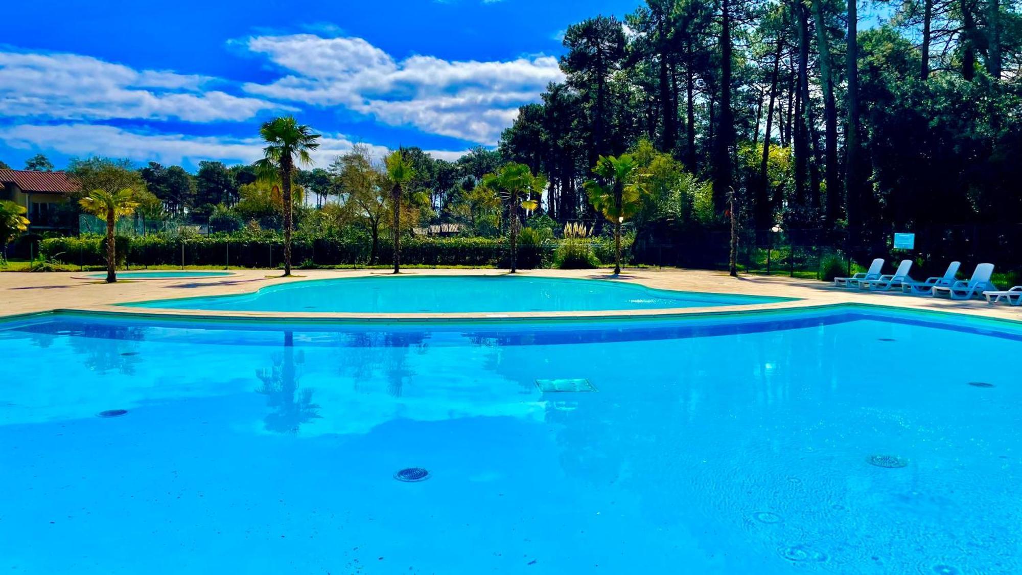 Chalet Paisible A La Plage, Piscine Et Tennis Ondres Exteriör bild